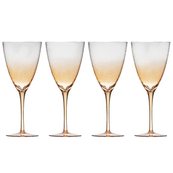 4pc Ladelle Dimpled Sunset Wine Drink/Beverage Glass 420ml Set