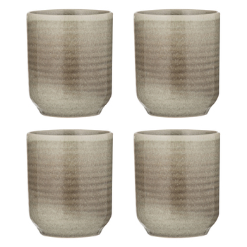 4PK Ladelle Melange Cornflower Stoneware 390ml/10cm Tumbler - Latte