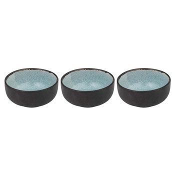 3PK Ladelle Fusion Stoneware 10cm Dip Bowl Round - Teal