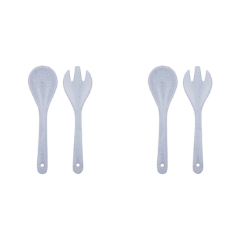 2x 2pc Ladelle Artisan Salad Servers Spoon/Fork Kitchen Utensil Set - Blue