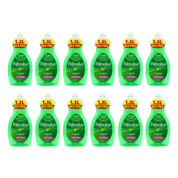 12PK Palmolive 1.3L Dishwashing Liquid Tough Degreaser Original