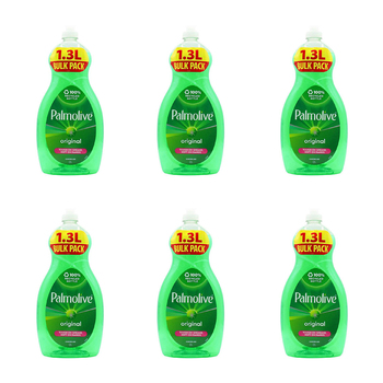 6PK Palmolive 1.3L Dishwashing Liquid Tough Degreaser Original