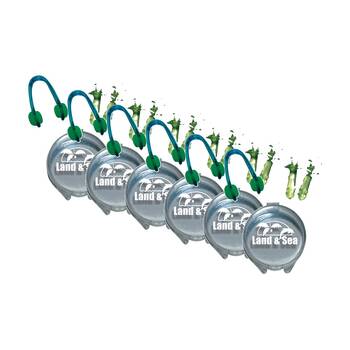 6PK Land & Sea Sports Nose Clip And Ear Plug Set For Swimming/Aquatics Green