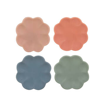 Ladelle Panama Resin Flower Decorative Bowl Reusable Multi-Purpose Assorted