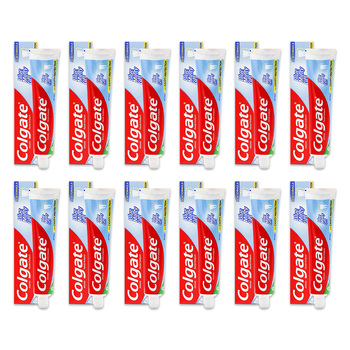 12PK Colgate 165g Fluoride Toothpaste Tube Blue Minty Gel