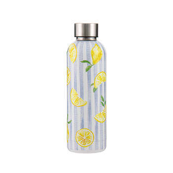 Ladelle Capri Lemon Drink Bottle Water Beverage Container Portable Flask