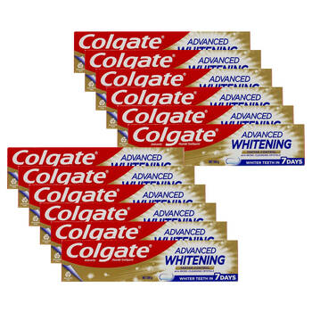 12PK Colgate 200g Toothpaste Advanced Whitening Tartar Control