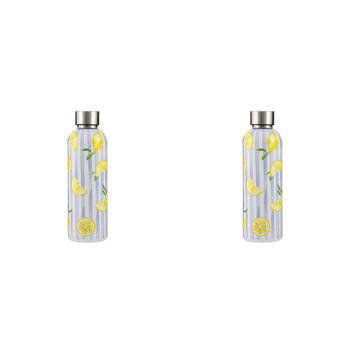 2PK Ladelle Capri Lemon Drink Bottle Water Beverage Container Portable Flask