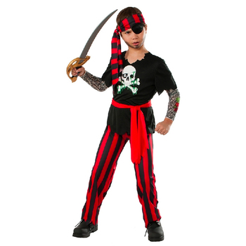 Rubies Tattooed Pirate Boys Dress Up Costume - Size L