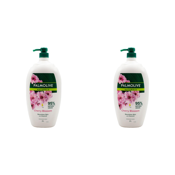 2PK Palmolive Naturals 2L Vegan Body Wash w/ Vitamin E Cherry Blossom