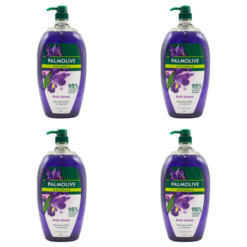 4PK Palmolive Naturals 2L Vegan Body Wash w/ Vitamin E Anti-Stress