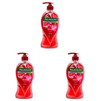 3PK Palmolive 750ml Aroma Sensations Shower Gel Sensual