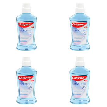 4PK Colgate 500ml Sensipro Mouthwash Mild Mint For Sensitive Mouth