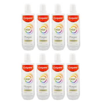 8PK Colgate Total 12 Mouthwash Plaque Release Clear Mint 500ml Dental Care
