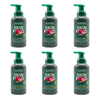 6PK Palmolive 400ml Foaming Hand Wash Skin Food Lilli Pilli Berry