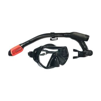 Land & Sea Sports Ningaloo Silicone Snorkelling Mask Set W/ Goggles Black