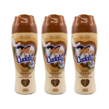 3PK Cuddly In-Wash Scent Booster Pellets Coco Cuddles Coconut Fragrence 240g