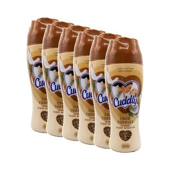 6PK Cuddly In-Wash Scent Booster Pellets Coco Cuddles Coconut Fragrence 240g