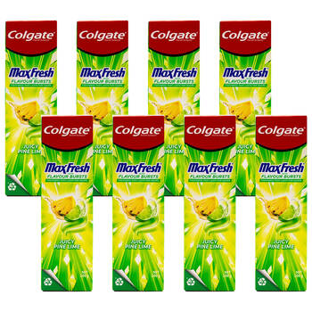 8PK Colgate 100G Toothpaste Max Fresh Juicy Pine Lime - Green