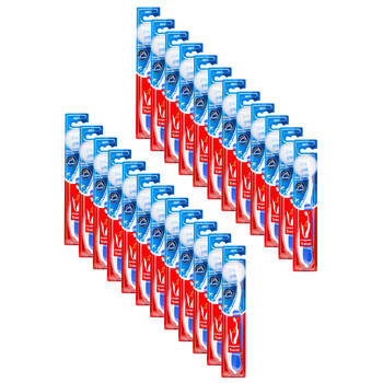 24PK Colgate Travel Size Soft Bristle Toothbrush Red/Blue Dental Care Assorted