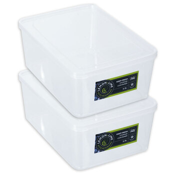 2PK Keep Fresh Food Container 5.5L 20X28X11.5Cm 