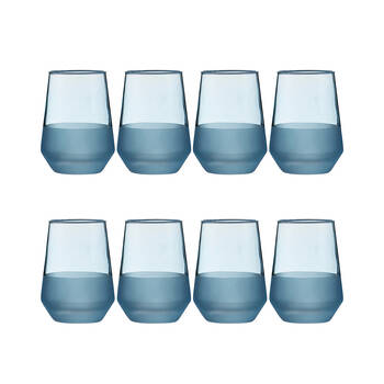 2x 4pc Ladelle Panama Tumbler Durable Beverage Glass Set Kitchen Glassware Ocean