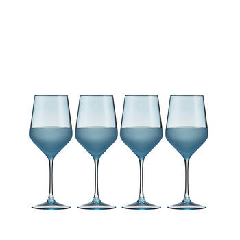 4pc Ladelle Panama Durable Beverage Wine Glass Drinkware/Barware Ocean