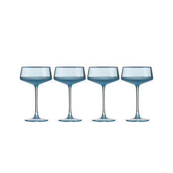 4pc Ladelle Panama Cocktail Coupe Serving Glass Drinkware/Barware Ocean