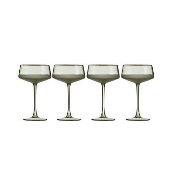 4pc Ladelle Panama Cocktail Coupe Serving Glass Drinkware/Barware Moss