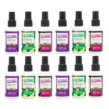 12PK Lumist 60ml Toilet Bowl Spray Assorted Fragrance Odour Eliminator