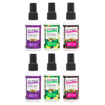 6PK Lumist 60ml Toilet Bowl Spray Assorted Fragrance Odour Eliminator