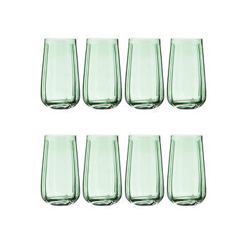 2x 4pc Ladelle Capri Mint Highball Tumbler 550ml Tall Drinking Glass Green