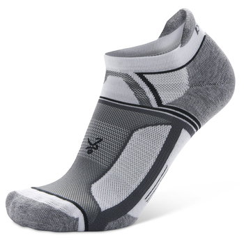 Balega Hidden Contour Recycled Running Sports Socks Large White/Grey