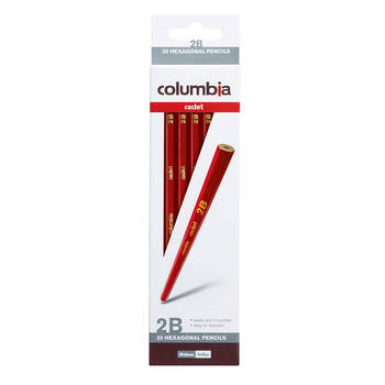 20pc Columbia Cadet Haxagonal 2B Pencils
