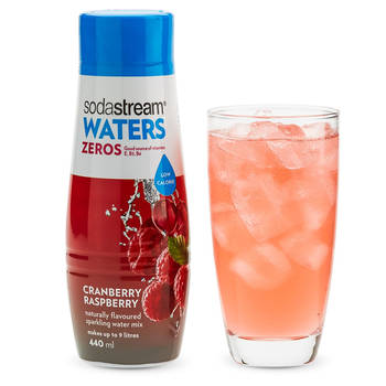 SodaStream Zeros Mix Cranberry Raspberry 440ml - Low Sugar