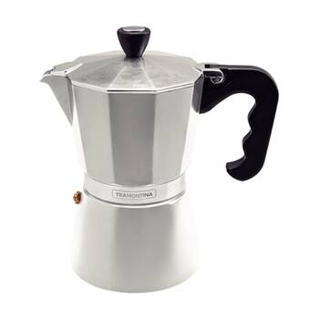 Tramontina Italian Stovetop Espresso Coffee Maker Moka Pot Aluminium 320ml