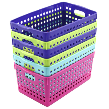 6PK Boxsweden 29x16.5cm Mode Neon Basket - Assorted