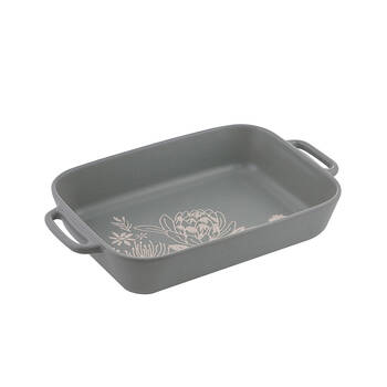 Ladelle Esperance Ceramic Baking Dish/Tray Large Kitchen Bakeware Green