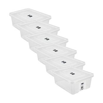 6PK Boxsweden Essentials Storage Box 10L 38x27x14cm Home Organisation