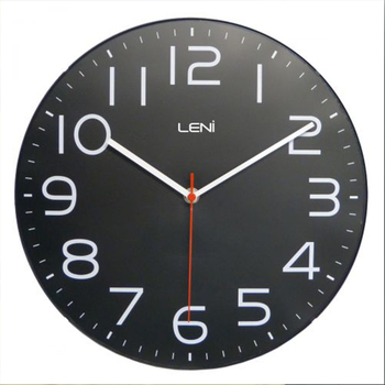 Leni 30cm Classic Wall Clock Black Black