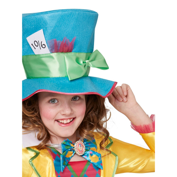 Rubies Mad Hatter Girls Deluxe Costume Party Dress-Up - Size 9-10y
