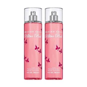 2PK Mariah Carey Ultra Pink Women Fragrance Body Mist Spray Bottle 240ml