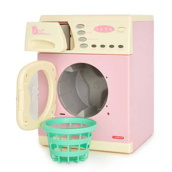 Casdon Electronic Washer Toy Pretend Play Washing Machine Kids 3y+ Pink