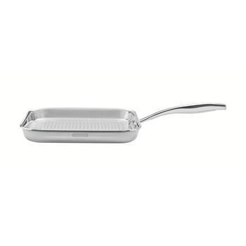 Tramontina Griddle Pan Tri-Ply Stainless Steel Induction Compatible 28cm
