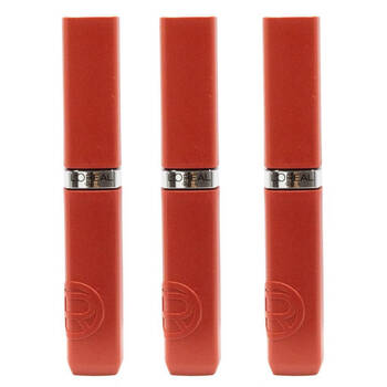 3PK Loreal Liquid Lipstick Matte Resistance 5ml Spill The Tea 400 Lip Makeup