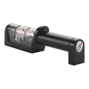 Miyabi Pull-Through Ceramic/Diamond Knife Sharpener - Black