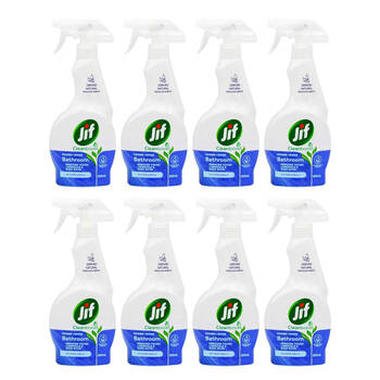 8PK Jif Cleanboost Power & Shine 500ml Bathroom Spray Limescale Cleaner