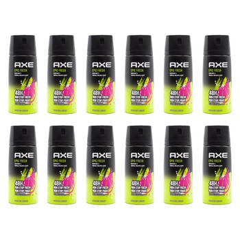 12PK Axe 150ml Deodorant Bodyspray 48hr Odour Protect For Men - Epic Fresh