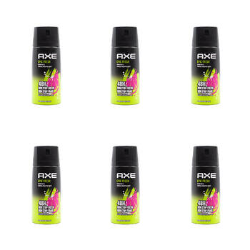 6PK Axe 150ml Deodorant Bodyspray 48hr Odour Protect For Men - Epic Fresh
