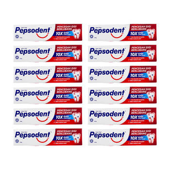 12PK Pepsodent 120g Toothpaste 10x Stronger Teeth Cavity Fighter